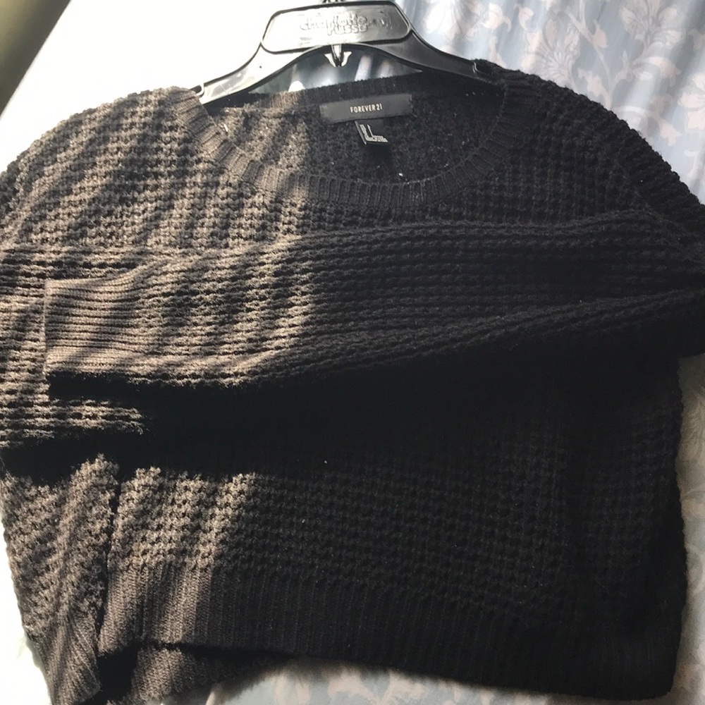 Black Cropped Sweater